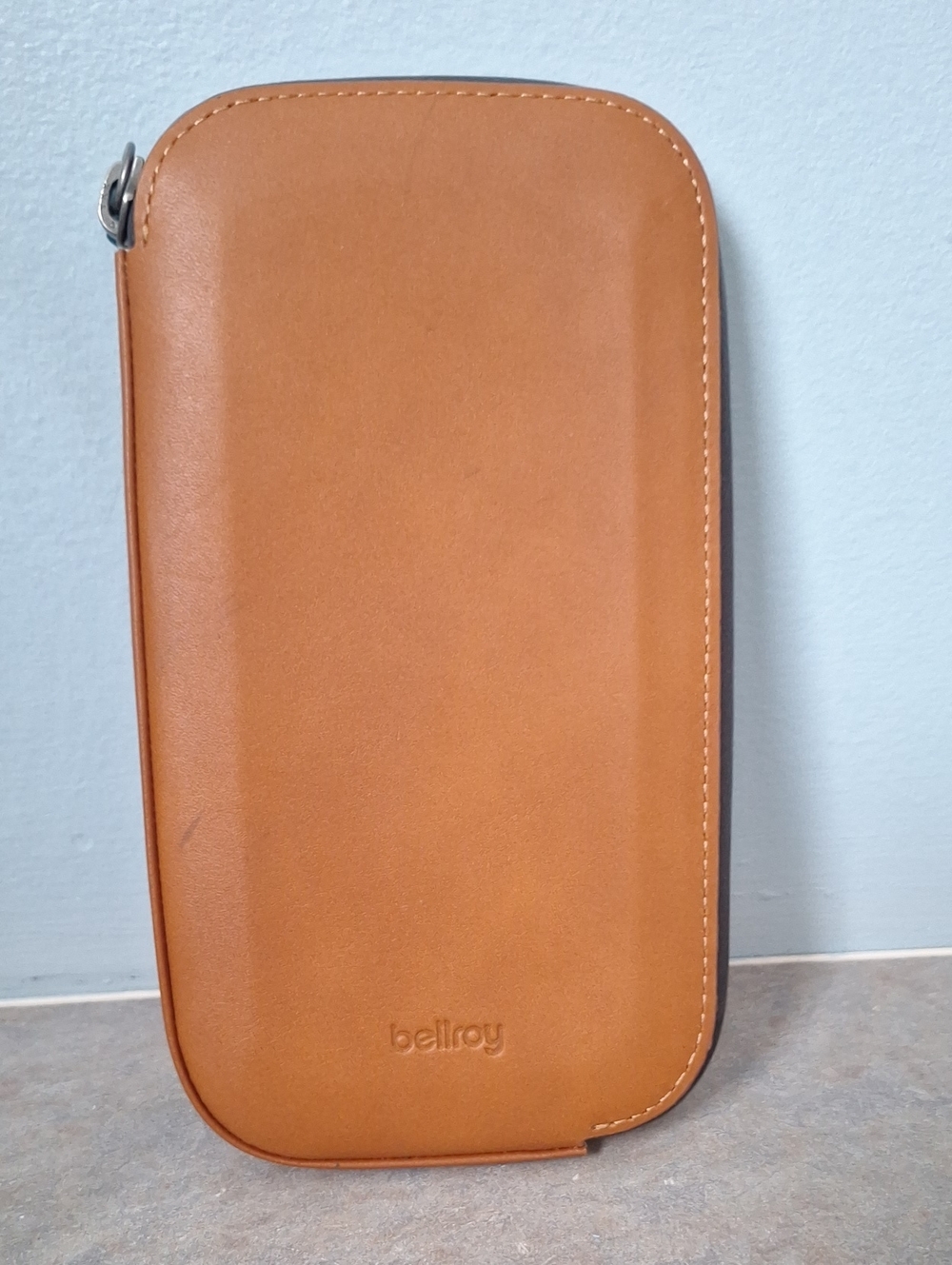 Bellroy Venture Phone Pocket Men’s Tan Leather Travel All Weather Wallet